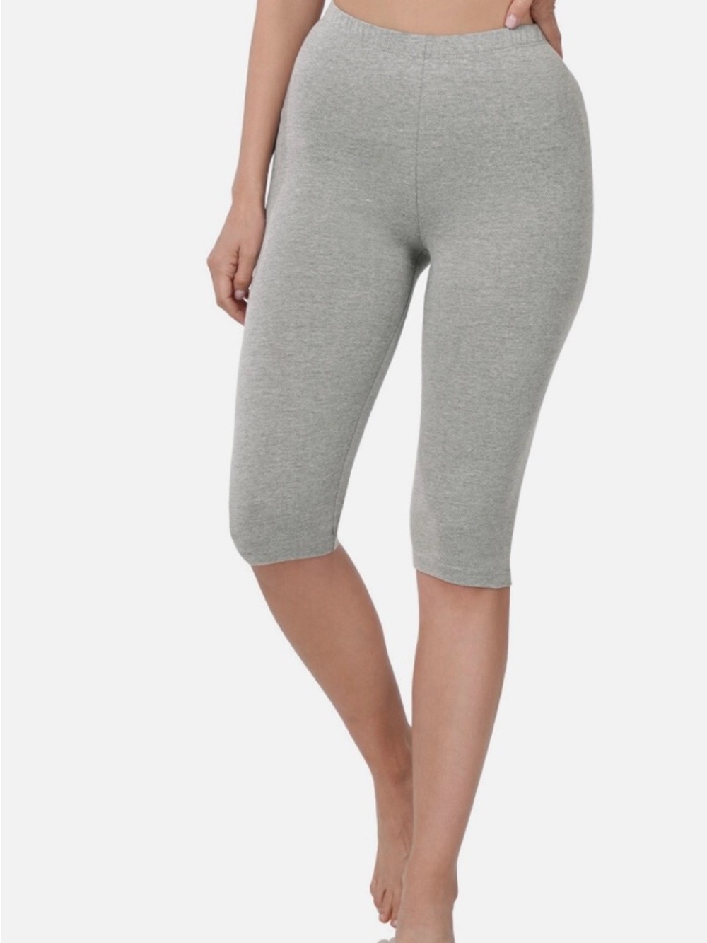 Zenana Premium Cotton Capri Knee Length Leggings NWOT